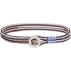 Pig & Hen - Rope Bracelets - Navy Sand | Silver Don Dino